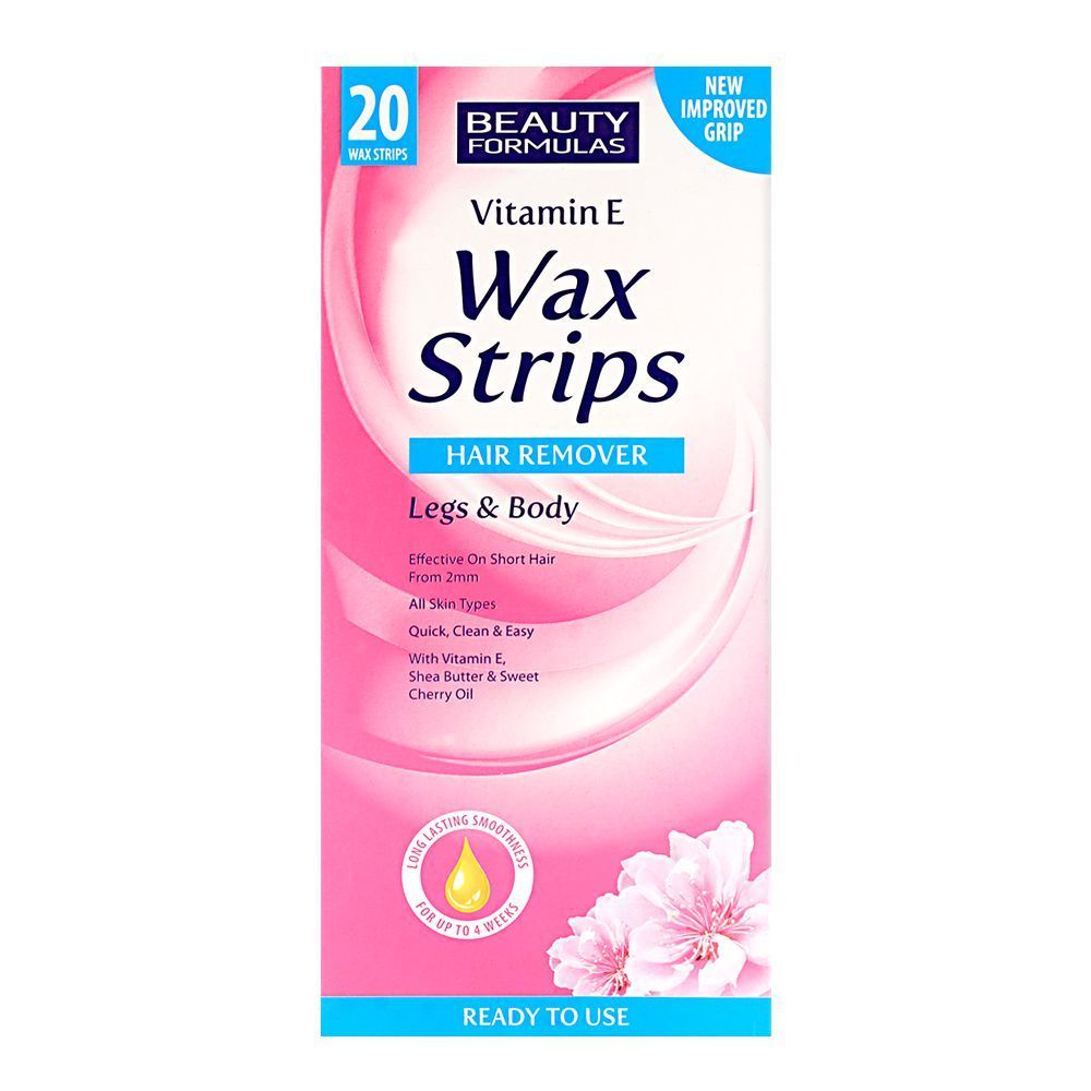 Beauty Formulas Hair Removal Wax Strips 20 Pcs | High Quality Tissue Product Online - Product Image Beauty Formulas Hair Removal Wax Strips 20 Pcs | High Quality Tissue Product Online - Product Image